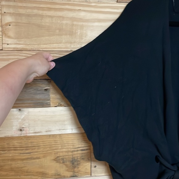 Banana Republic size OS Black Open Front Tie Soft and Stretchy Sweater Cardigan - Picture 4 of 10